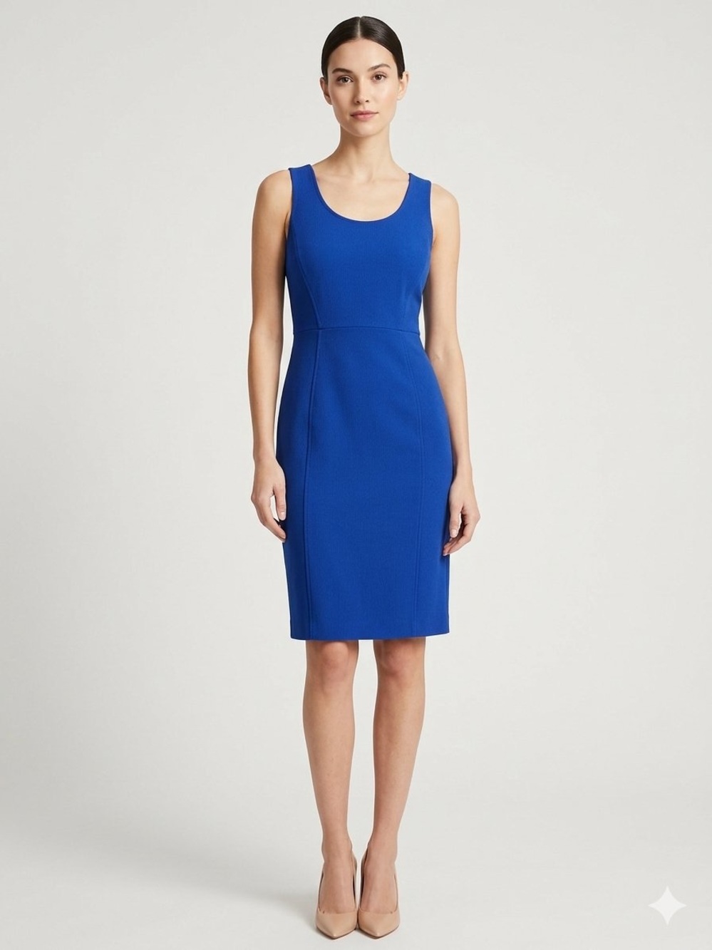 NWT Ann Taylor Royal Blue Sleeveless Sheath Dress (2)